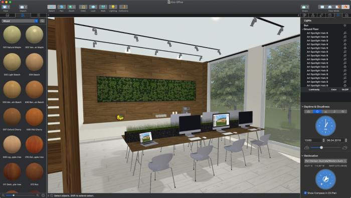 Desain ruang kantor software